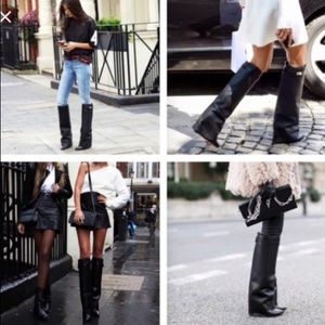 Enzo Angiolini Black Over The Knee Boots